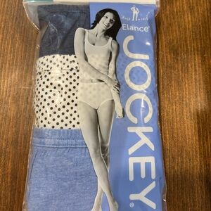 Jockey Women’s 3-Pack Cotton Briefs - Blue/Polka Dot/Indigo